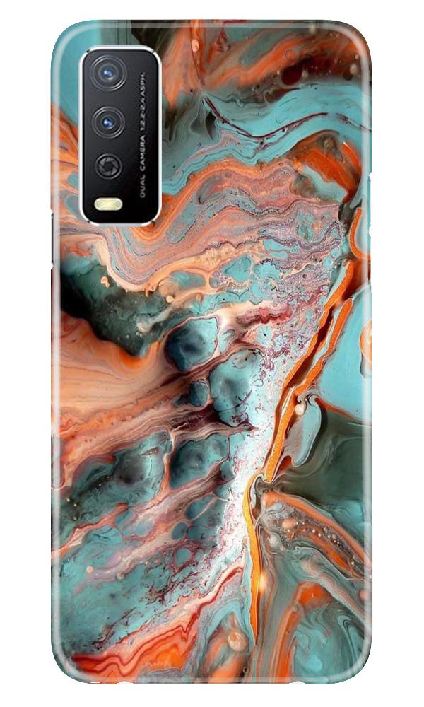 Marble Texture Mobile Back Case for Vivo Y12s (Design - 309)