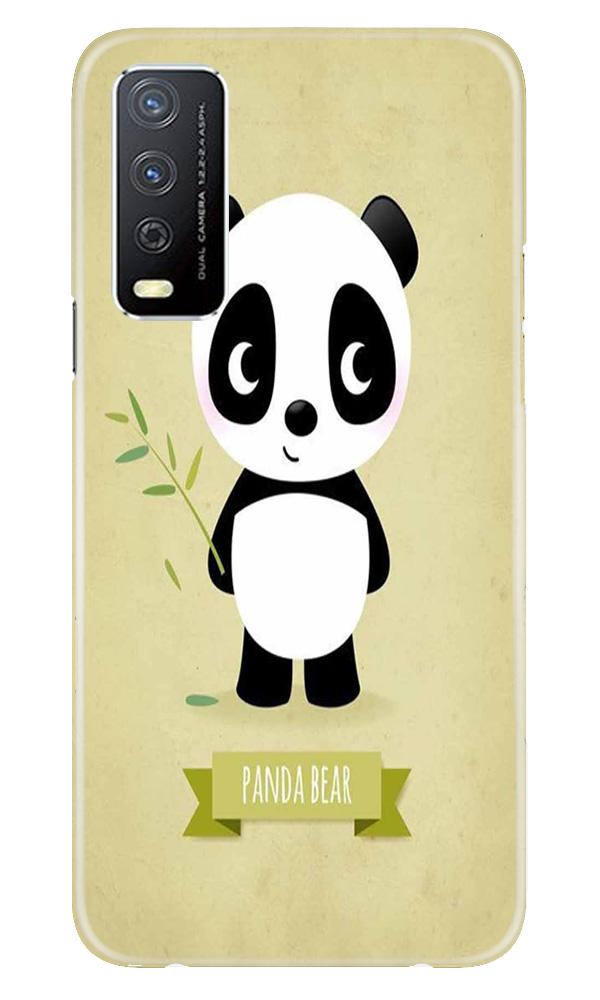 Panda Bear Mobile Back Case for Vivo Y12s (Design - 317)