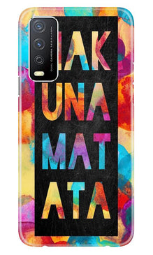Hakuna Matata Mobile Back Case for Vivo Y12s (Design - 323)