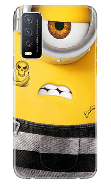 Minion Mobile Back Case for Vivo Y12s (Design - 324)