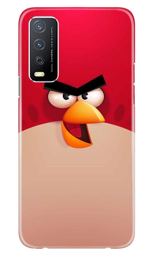 Angry Bird Red Mobile Back Case for Vivo Y12s (Design - 325)