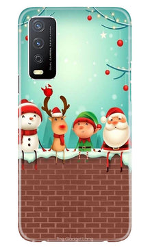 Santa Claus Mobile Back Case for Vivo Y12s (Design - 334)