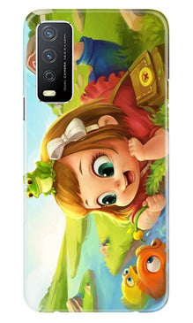 Baby Girl Mobile Back Case for Vivo Y12s (Design - 339)
