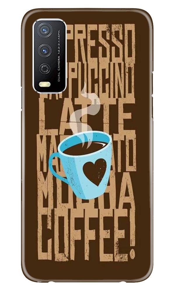 Love Coffee Mobile Back Case for Vivo Y12s (Design - 351)