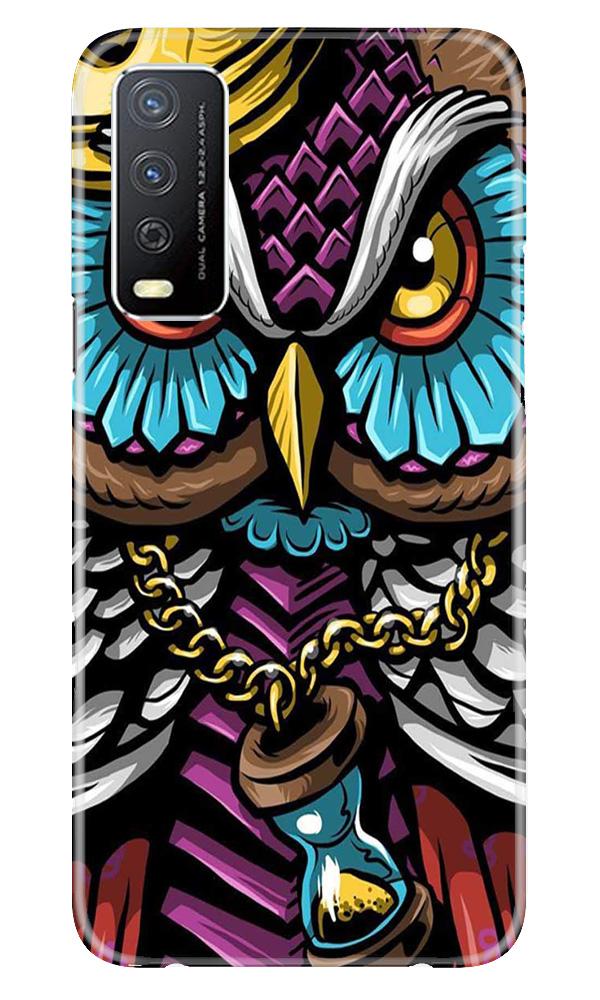 Owl Mobile Back Case for Vivo Y12s (Design - 359)