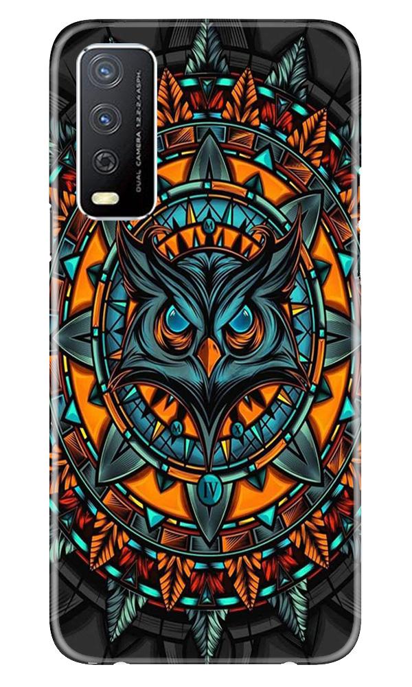 Owl Mobile Back Case for Vivo Y12s (Design - 360)