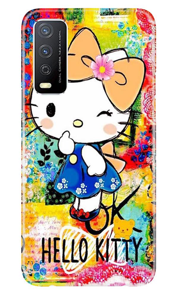 Hello Kitty Mobile Back Case for Vivo Y12s (Design - 362)