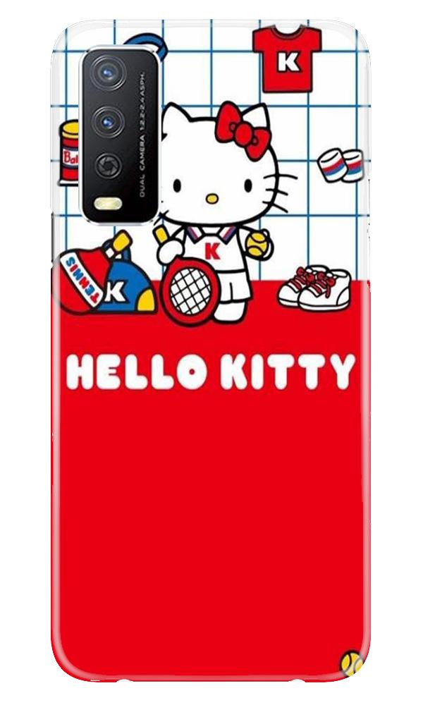 Hello Kitty Mobile Back Case for Vivo Y12s (Design - 363)
