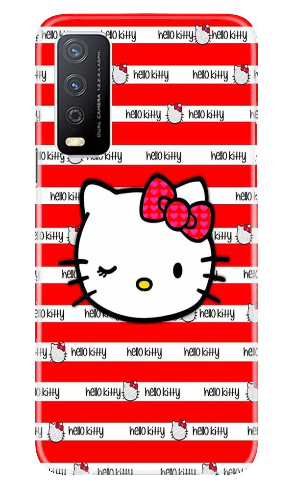 Hello Kitty Mobile Back Case for Vivo Y12s (Design - 364)