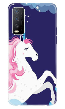 Unicorn Mobile Back Case for Vivo Y12s (Design - 365)