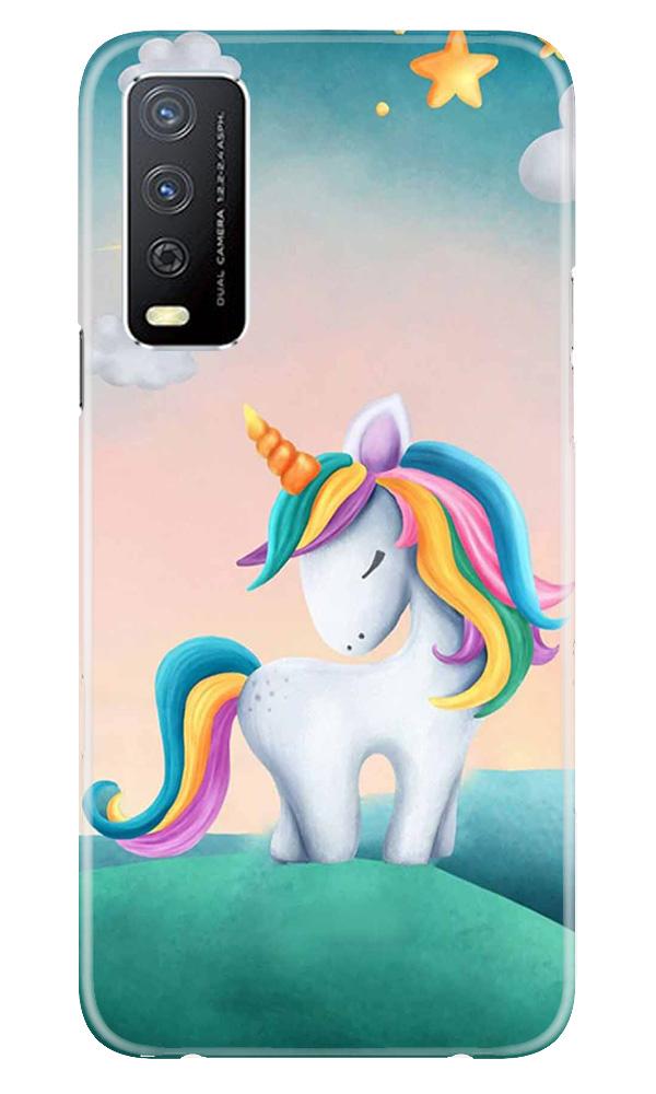 Unicorn Mobile Back Case for Vivo Y12s (Design - 366)