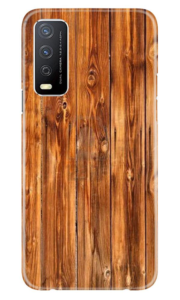Wooden Texture Mobile Back Case for Vivo Y12s (Design - 376)