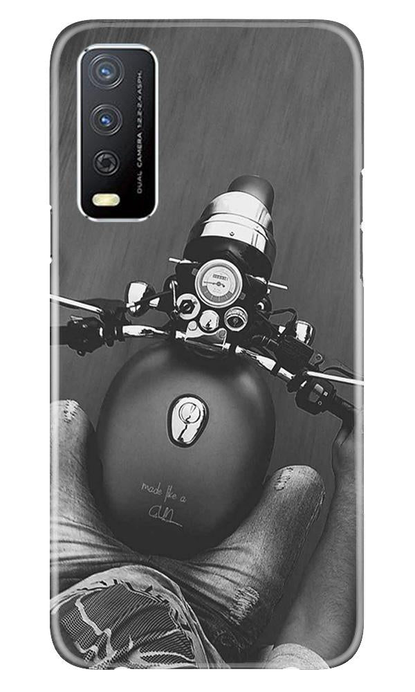 Royal Enfield Mobile Back Case for Vivo Y12s (Design - 382)