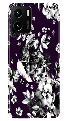 white flowers Mobile Back Case for Vivo Y15C (Design - 7)