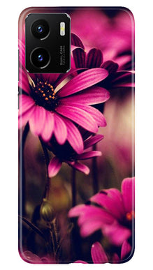 Purple Daisy Mobile Back Case for Vivo Y15C (Design - 65)