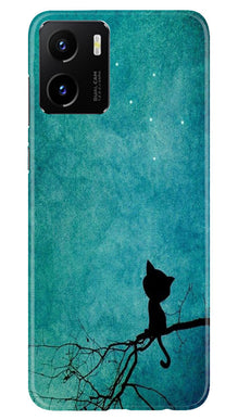 Moon cat Mobile Back Case for Vivo Y15C (Design - 70)