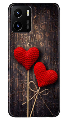Red Hearts Mobile Back Case for Vivo Y15C (Design - 80)