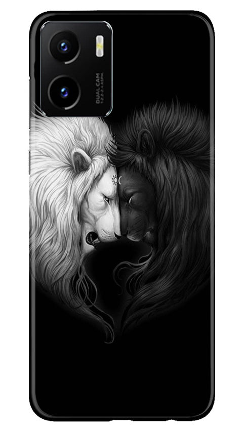 Dark White Lion Case for Vivo Y15C  (Design - 140)