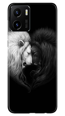 Dark White Lion Mobile Back Case for Vivo Y15C  (Design - 140)