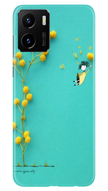 Flowers Girl Mobile Back Case for Vivo Y15C (Design - 185)