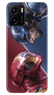 Ironman Captain America Mobile Back Case for Vivo Y15C (Design - 214)