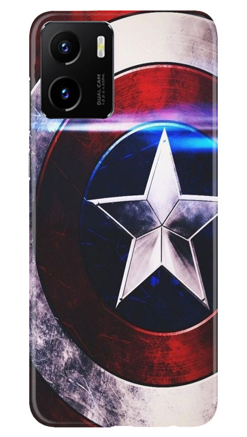 Captain America Shield Case for Vivo Y15C (Design No. 219)