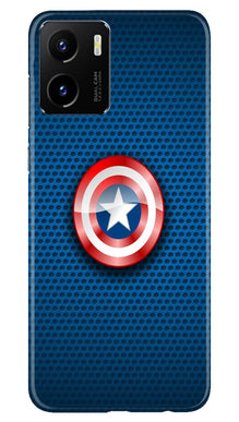 Captain America Shield Mobile Back Case for Vivo Y15C (Design - 222)