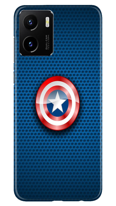 Captain America Shield Case for Vivo Y15C (Design No. 222)