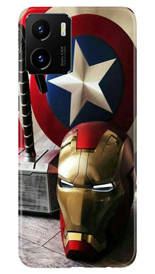 Ironman Captain America Mobile Back Case for Vivo Y15C (Design - 223)