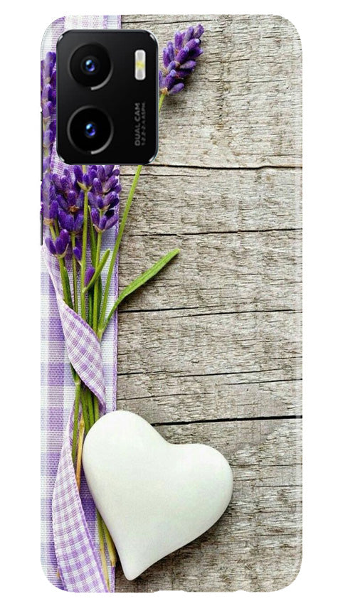 White Heart Case for Vivo Y15C (Design No. 260)