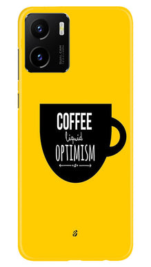 Coffee Optimism Mobile Back Case for Vivo Y15C (Design - 313)