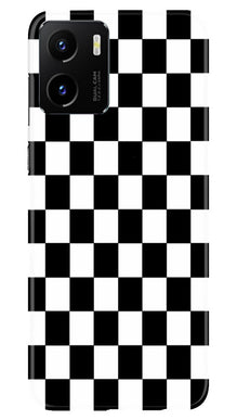 Black White Boxes Mobile Back Case for Vivo Y15C (Design - 331)