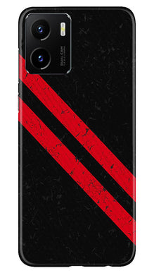 Black Red Pattern Mobile Back Case for Vivo Y15C (Design - 332)
