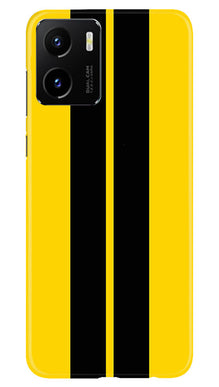 Black Yellow Pattern Mobile Back Case for Vivo Y15C (Design - 336)