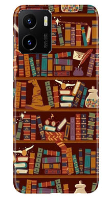 Book Shelf Mobile Back Case for Vivo Y15C (Design - 348)