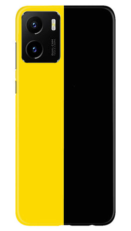 Black Yellow Pattern Mobile Back Case for Vivo Y15C (Design - 354)