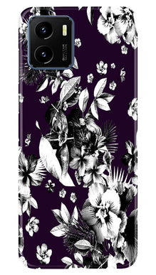 white flowers Mobile Back Case for Vivo Y15s (Design - 7)
