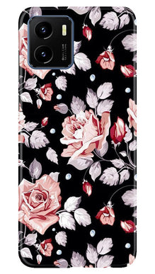 Pink rose Mobile Back Case for Vivo Y15s (Design - 12)