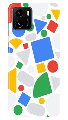 Circul Squar & Tringle Art Mobile Back Case for Vivo Y15s (Design - 18)