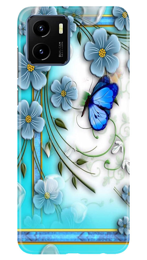 Blue Butterfly Case for Vivo Y15s