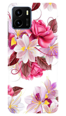 Beautiful flowers Mobile Back Case for Vivo Y15s (Design - 23)