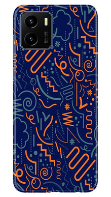 Line Art Baground Mobile Back Case for Vivo Y15s (Design - 26)