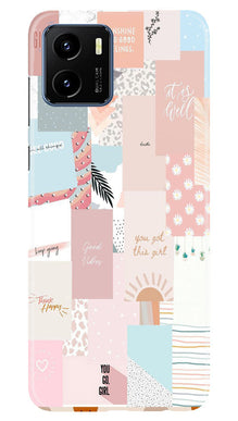 Shinny Blue Background Mobile Back Case for Vivo Y15s (Design - 32)