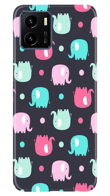 Elephant Baground Mobile Back Case for Vivo Y15s (Design - 44)