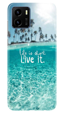 Life is short live it Mobile Back Case for Vivo Y15s (Design - 45)