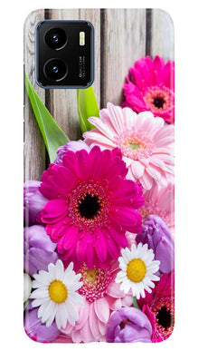 Coloful Daisy2 Mobile Back Case for Vivo Y15s (Design - 76)