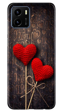 Red Hearts Mobile Back Case for Vivo Y15s (Design - 80)