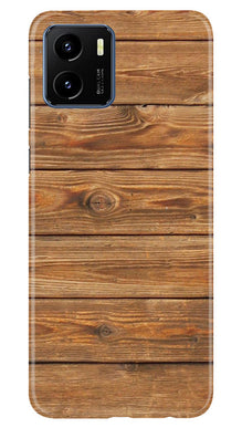 Wooden Look Mobile Back Case for Vivo Y15s  (Design - 113)