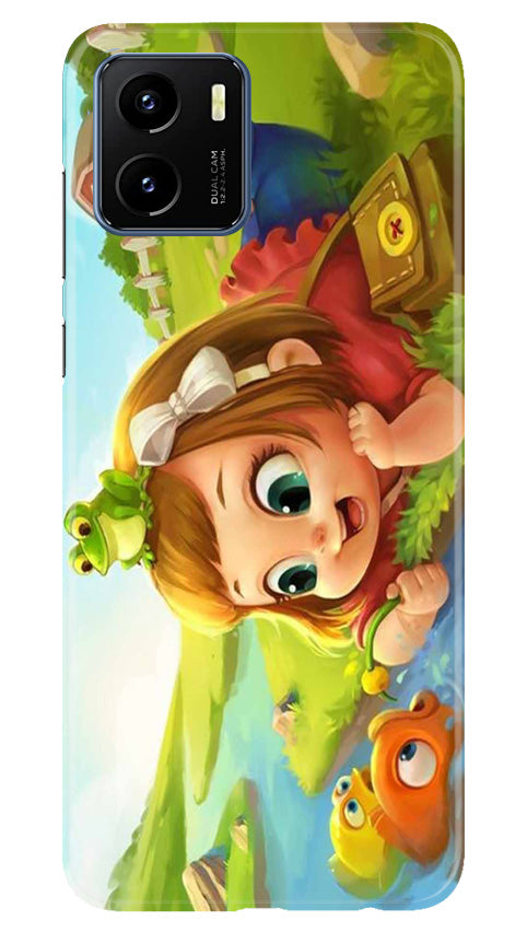Baby Girl Mobile Back Case for Vivo Y15s (Design - 301)