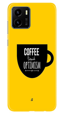 Coffee Optimism Mobile Back Case for Vivo Y15s (Design - 313)
